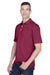 UltraClub 8445 Mens Cool & Dry Performance Moisture Wicking Short Sleeve Polo Shirt Maroon Model 3q