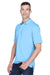 UltraClub 8445 Mens Cool & Dry Performance Moisture Wicking Short Sleeve Polo Shirt Columbia Blue Model 3q