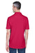 UltraClub 8445 Mens Cool & Dry Performance Moisture Wicking Short Sleeve Polo Shirt Cardinal Red Model Back