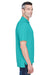 UltraClub 8445 Mens Cool & Dry Performance Moisture Wicking Short Sleeve Polo Shirt Jade Green Model Side