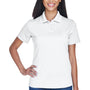 UltraClub Womens Cool & Dry Performance Moisture Wicking Short Sleeve Polo Shirt - White