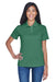 UltraClub 8445L Womens Cool & Dry Performance Moisture Wicking Short Sleeve Polo Shirt Forest Green Model Front