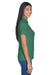 UltraClub 8445L Womens Cool & Dry Performance Moisture Wicking Short Sleeve Polo Shirt Forest Green Model Side