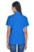 UltraClub 8445L Womens Cool & Dry Performance Moisture Wicking Short Sleeve Polo Shirt Royal Blue Model Back