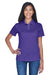 UltraClub 8445L Womens Cool & Dry Performance Moisture Wicking Short Sleeve Polo Shirt Purple Model Front