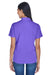 UltraClub 8445L Womens Cool & Dry Performance Moisture Wicking Short Sleeve Polo Shirt Purple Model Back