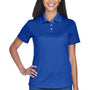 UltraClub Womens Cool & Dry Performance Moisture Wicking Short Sleeve Polo Shirt - Cobalt Blue