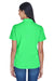 UltraClub 8445L Womens Cool & Dry Performance Moisture Wicking Short Sleeve Polo Shirt Cool Green Model Back