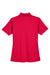 UltraClub 8445L Womens Cool & Dry Performance Moisture Wicking Short Sleeve Polo Shirt Red Flat Back