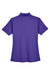 UltraClub 8445L Womens Cool & Dry Performance Moisture Wicking Short Sleeve Polo Shirt Purple Flat Back