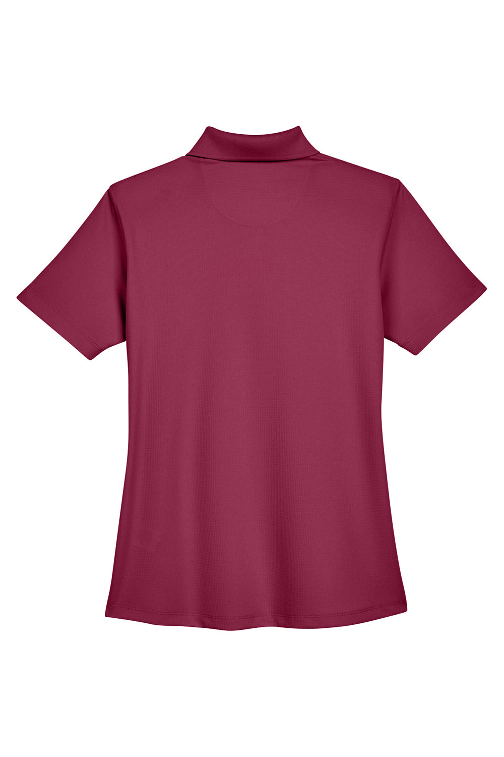 UltraClub 8445L Womens Cool & Dry Performance Moisture Wicking Short Sleeve Polo Shirt Maroon Flat Back