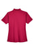 UltraClub 8445L Womens Cool & Dry Performance Moisture Wicking Short Sleeve Polo Shirt Cardinal Red Flat Back