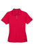 UltraClub 8445L Womens Cool & Dry Performance Moisture Wicking Short Sleeve Polo Shirt Red Flat Front