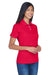 UltraClub 8445L Womens Cool & Dry Performance Moisture Wicking Short Sleeve Polo Shirt Red Model 3q