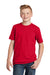 District DT6000Y Youth Very Important Short Sleeve Crewneck T-Shirt Classic Red Model Front