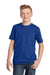 District DT6000Y Youth Very Important Short Sleeve Crewneck T-Shirt Deep Royal Blue Model Front