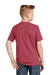 District DT6000Y Youth Very Important Short Sleeve Crewneck T-Shirt Heather Cardinal Red Model Back