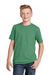 District DT6000Y Youth Very Important Short Sleeve Crewneck T-Shirt Heather Kelly Green Model Front