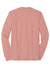 District DM132 Mens Perfect Tri Long Sleeve Crewneck T-Shirt Blush Pink Frost Flat Back