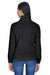 UltraClub 8481 Womens Iceberg Pill Resistant Fleece Full Zip Jacket Black Model Back