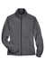 UltraClub 8481 Womens Iceberg Pill Resistant Fleece Full Zip Jacket Charcoal Grey Flat Front