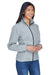 UltraClub 8481 Womens Iceberg Pill Resistant Fleece Full Zip Jacket Heather Grey Model 3q