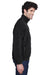 UltraClub 8485 Mens Iceberg Pill Resistant Fleece Full Zip Jacket Black Model Side