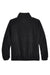 UltraClub 8485 Mens Iceberg Pill Resistant Fleece Full Zip Jacket Black Flat Back