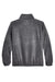 UltraClub 8485 Mens Iceberg Pill Resistant Fleece Full Zip Jacket Charcoal Grey Flat Back