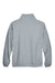 UltraClub 8485 Mens Iceberg Pill Resistant Fleece Full Zip Jacket Heather Grey Flat Back