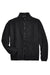 UltraClub 8485 Mens Iceberg Pill Resistant Fleece Full Zip Jacket Black Flat Front