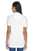 UltraClub 8530 Womens Classic Short Sleeve Polo Shirt White Model Back