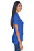 UltraClub 8530 Womens Classic Short Sleeve Polo Shirt Royal Blue Model Side