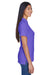 UltraClub 8530 Womens Classic Short Sleeve Polo Shirt Purple Model Side