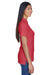 UltraClub 8530 Womens Classic Short Sleeve Polo Shirt Cardinal Red Model Side