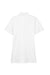 UltraClub 8530 Womens Classic Short Sleeve Polo Shirt White Flat Back