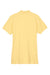 UltraClub 8530 Womens Classic Short Sleeve Polo Shirt Yellow Flat Back