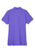 UltraClub 8530 Womens Classic Short Sleeve Polo Shirt Purple Flat Back