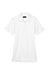 UltraClub 8530 Womens Classic Short Sleeve Polo Shirt White Flat Front