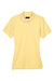 UltraClub 8530 Womens Classic Short Sleeve Polo Shirt Yellow Flat Front