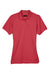 UltraClub 8530 Womens Classic Short Sleeve Polo Shirt Cardinal Red Flat Front