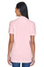 UltraClub 8530 Womens Classic Short Sleeve Polo Shirt Pink Model Back