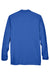 UltraClub 8532 Mens Classic Long Sleeve Polo Shirt Royal Blue Flat Back