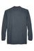 UltraClub 8532 Mens Classic Long Sleeve Polo Shirt Navy Blue Flat Back