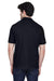 UltraClub 8535/8535T Mens Classic Short Sleeve Polo Shirt Black Model Back