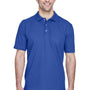 UltraClub Mens Classic Short Sleeve Polo Shirt - Royal Blue - Closeout