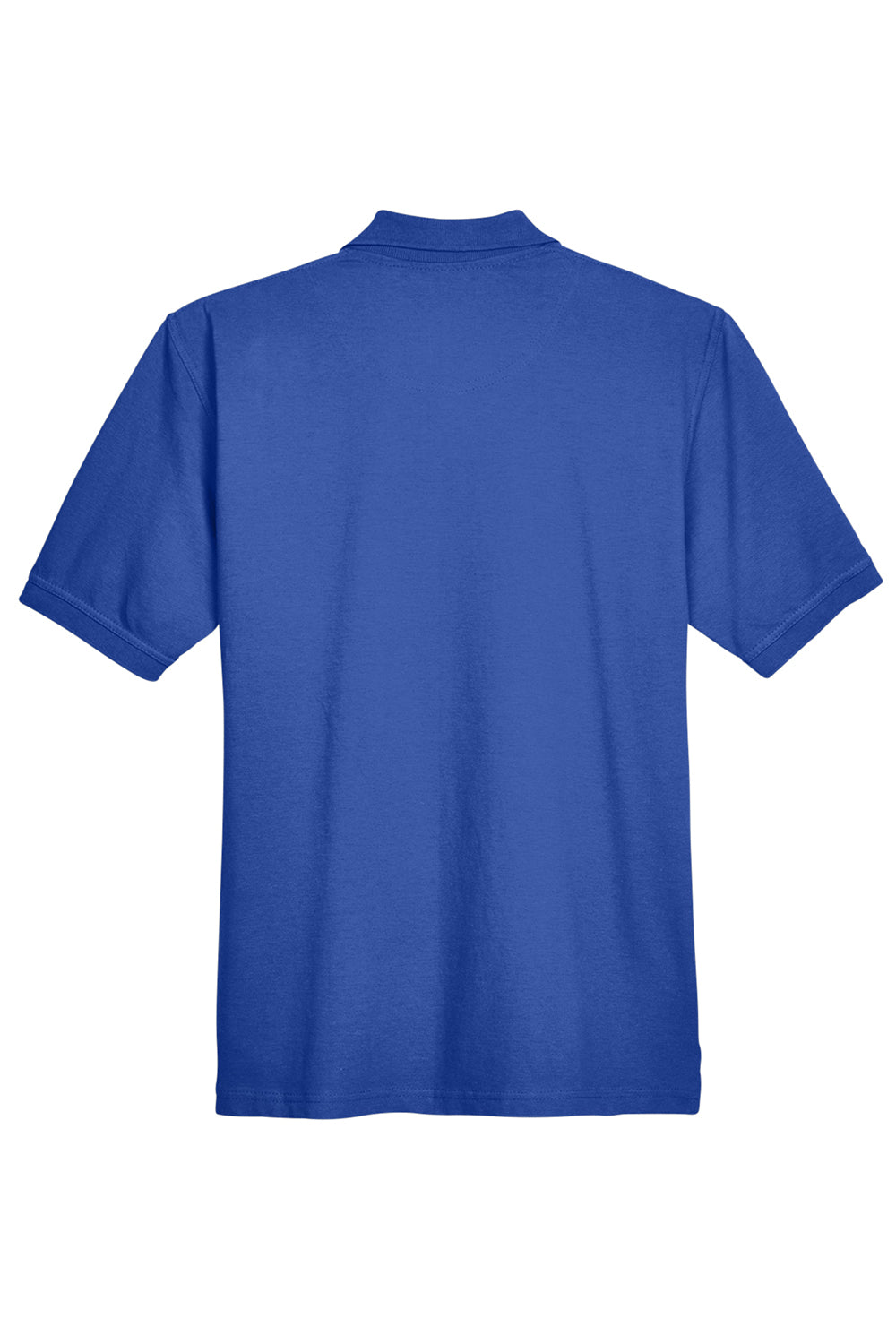 UltraClub 8535/8535T Mens Classic Short Sleeve Polo Shirt Royal Blue Flat Back