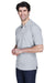 UltraClub 8535/8535T Mens Classic Short Sleeve Polo Shirt Heather Grey Model 3q