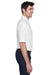 UltraClub 8540/8540T Mens Whisper Short Sleeve Polo Shirt White Model Side