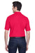 UltraClub 8540/8540T Mens Whisper Short Sleeve Polo Shirt Red Model Back